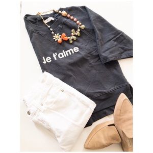 Blue Top “Je’t’aime from Madewell